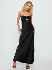 Faviola Strapless Maxi Dress Black