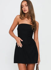 Nutmeg Strapless Mini Dress Black