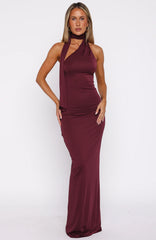 Sugar High Maxi Dress Burgundy