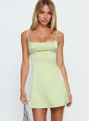 Powell Mini Dress Sage Green