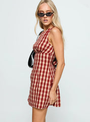 Sweet Somethings Mini Dress Red Check